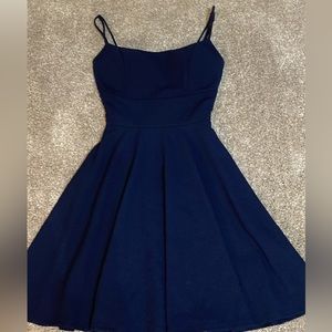 Navy blue lace dress